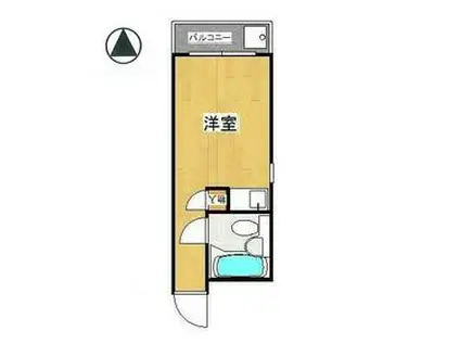HI-CITY方南町(ワンルーム/2階)の間取り写真
