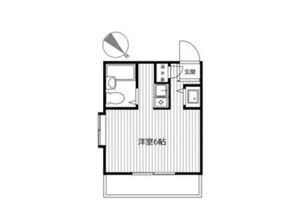 メゾン・ド・オルネ(ワンルーム/4階)の間取り写真