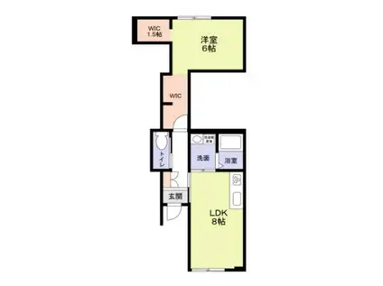 MAISON SANKEI TERRAC(1LDK/1階)の間取り写真