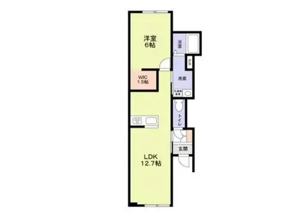 MAISON SANKEI TERRAC(1LDK/1階)の間取り写真