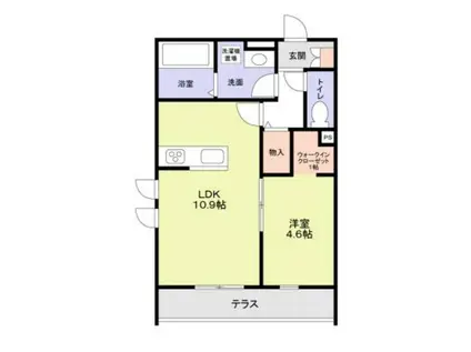 守山区守山三丁目計画A棟(1LDK/1階)の間取り写真