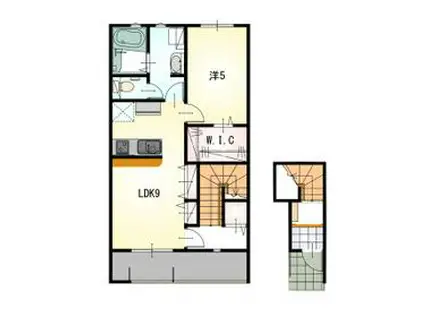 LOTUS三ケ日(1LDK/2階)の間取り写真