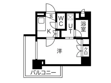 パティーナ馬込弐番館(1K/5階)の間取り写真