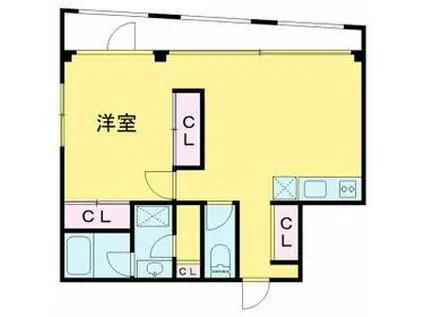 ヴィラモノエ(1LDK/2階)の間取り写真