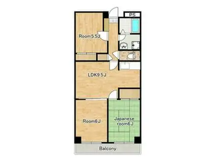 レジデンス熊川(3DK/3階)の間取り写真