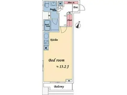 フォーディアル南池袋(ワンルーム/7階)の間取り写真