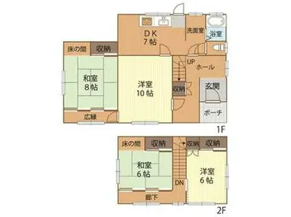 東北本線 久喜駅 徒歩9分 2階建 築50年(4DK)の間取り写真