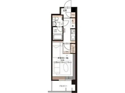 RICCO COLLINA(1K/2階)の間取り写真