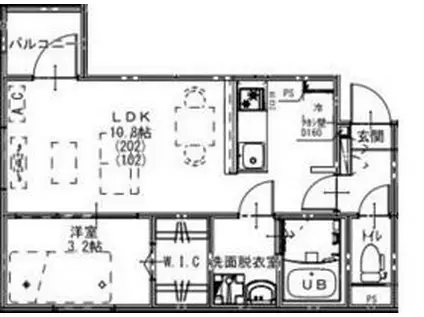 KEIAI RESIDENCE せんげん台Ⅳ(1LDK/1階)の間取り写真