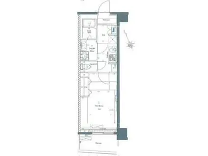 AZEST上板橋Ⅱ(1K/2階)の間取り写真