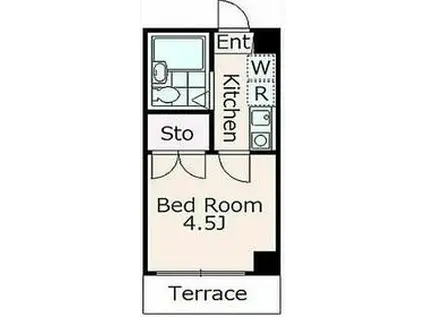 ランドフォレスト板橋徳丸(1K/3階)の間取り写真