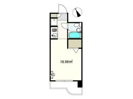 ジョイフル船橋(ワンルーム/3階)の間取り写真