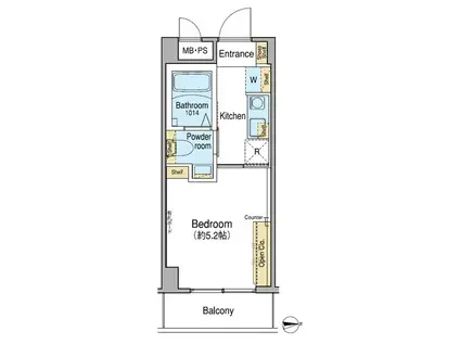 FUU OIMACHI BY LATIE(1K/7階)の間取り写真