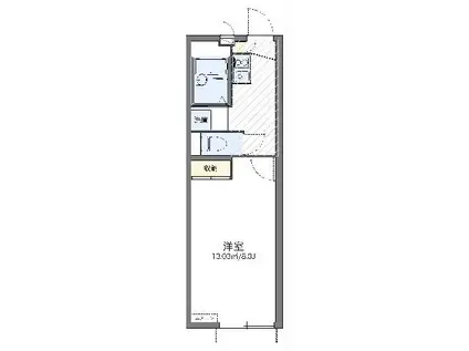 レオパレス南馬込ET(1K/1階)の間取り写真