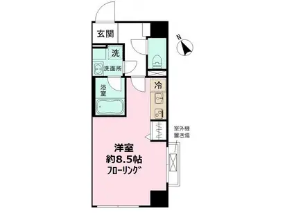 LEO六拾番館(ワンルーム/3階)の間取り写真