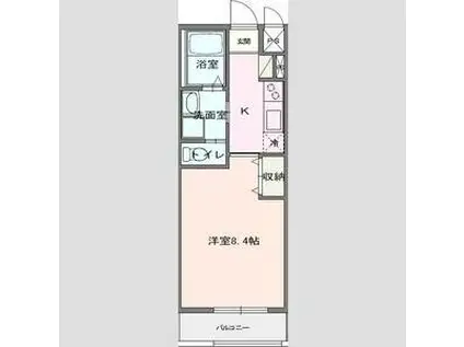 LA CURACION 戸塚(1K/1階)の間取り写真