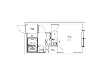 AXIA CITY大山(ワンルーム/4階)の間取り写真