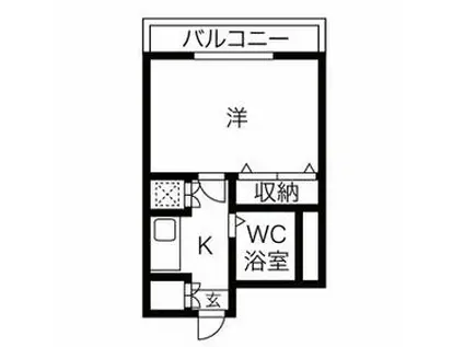 オーユーパレス下大久保(1K/3階)の間取り写真