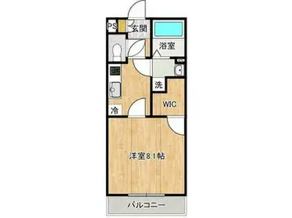 メイフェア(1K/3階)の間取り写真