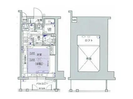 エステムコート新大阪IIIステーションプラザ(1K/9階)の間取り写真