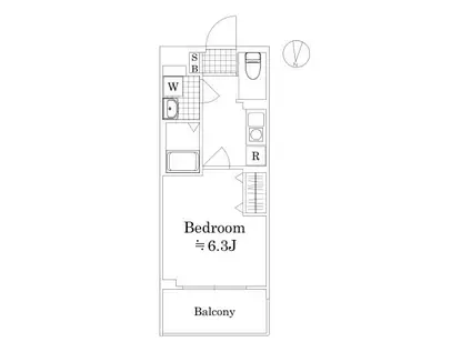 AZEST柴又(1K/4階)の間取り写真