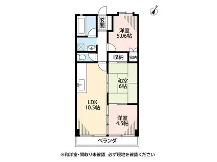 LA VIERES(3DK/5階)の間取り写真