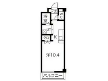 セントレアコートⅡ(ワンルーム/3階)の間取り写真