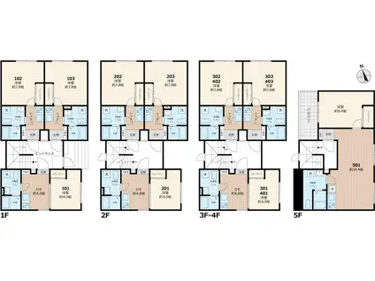 セレス池田山(1K/2階)の間取り写真