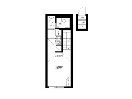 メゾン・ド・セリーヌ(1K/2階)の間取り写真