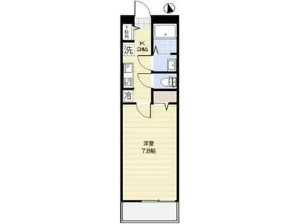 国分寺市東恋ヶ窪2丁目共同工事(1K/1階)の間取り写真