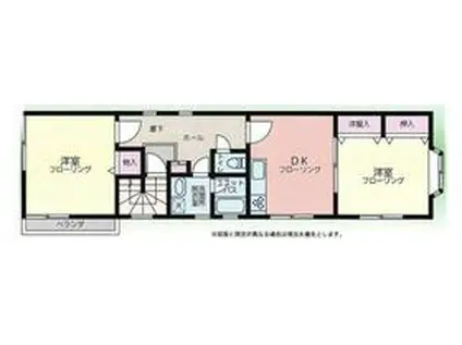 JKメゾン(2DK/3階)の間取り写真