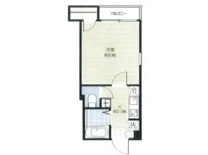 ドミル亀戸(1K/2階)の間取り写真