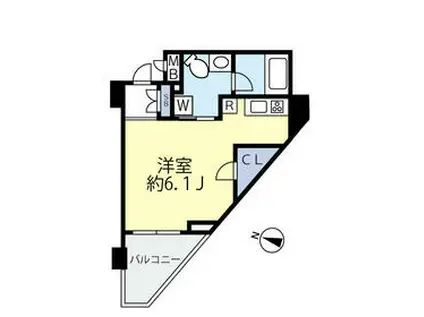 グランヴァン板橋本町Ⅱ(ワンルーム/2階)の間取り写真