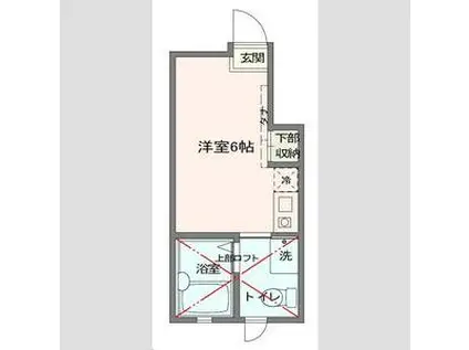 SEBO SEBO高田(ワンルーム/1階)の間取り写真