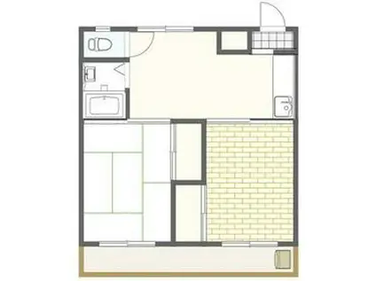 相原マンション(2DK/3階)の間取り写真