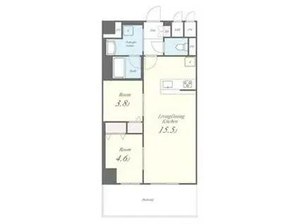 さがみLTレジデンス(2LDK/7階)の間取り写真