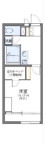 レオパレスマロンハイツⅢ(1K/1階)の間取り写真