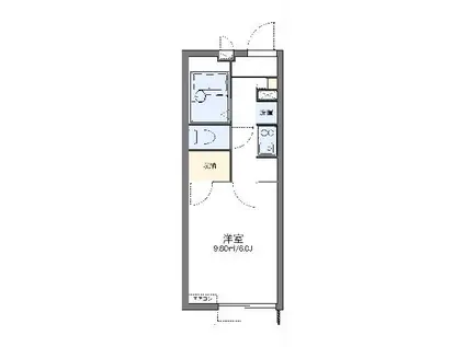 レオパレス華(1K/2階)の間取り写真