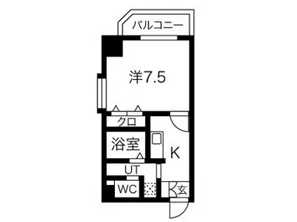 プレシャス名駅&初回保証料&保険料1年分負担キャン(1K/5階)の間取り写真