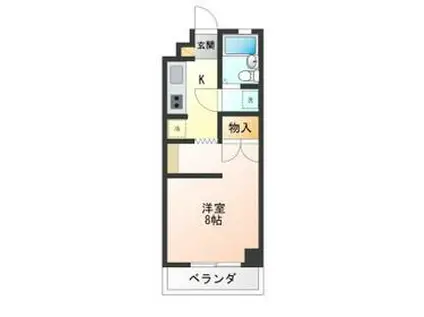 オルディネールビル(1K/3階)の間取り写真