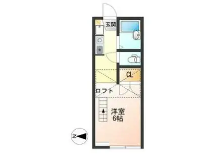 CENTURION(1K/1階)の間取り写真