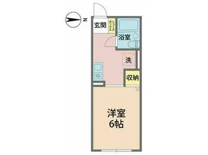 レスポワール(1K/2階)の間取り写真