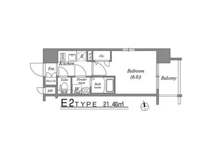 エスリード新大阪グランファースト(1K/8階)の間取り写真