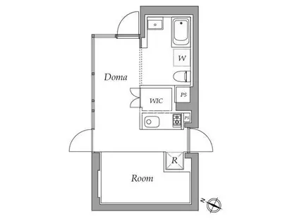 HIGASHITAMAGAWA APARTMENT(ワンルーム/2階)の間取り写真