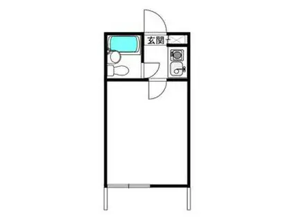 武里アネックス(ワンルーム/1階)の間取り写真