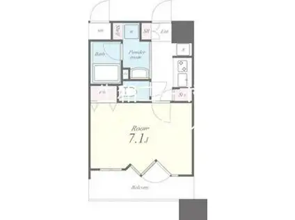 アーバンウェル茨木(1K/3階)の間取り写真