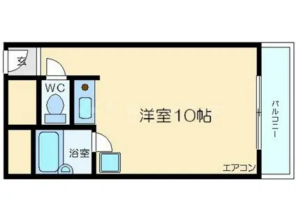 朝日プラザ新大阪(ワンルーム/6階)の間取り写真