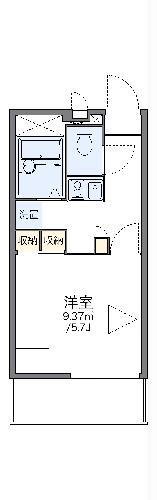 レオパレスレジデンス光丘(1K/1階)の間取り写真