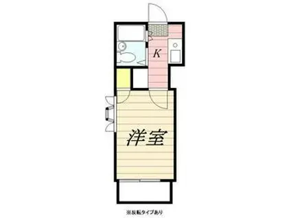 尼ヶ崎レジデンス(ワンルーム/1階)の間取り写真