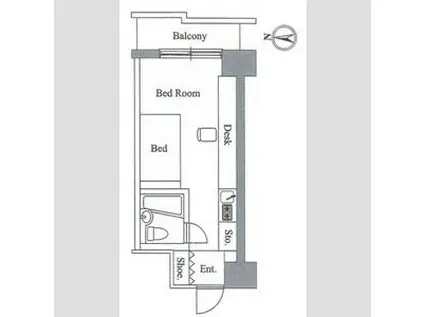 アレックス日乃本(ワンルーム/7階)の間取り写真